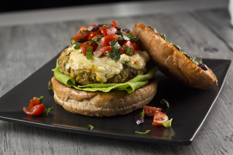Mediterranean Veggie Burger